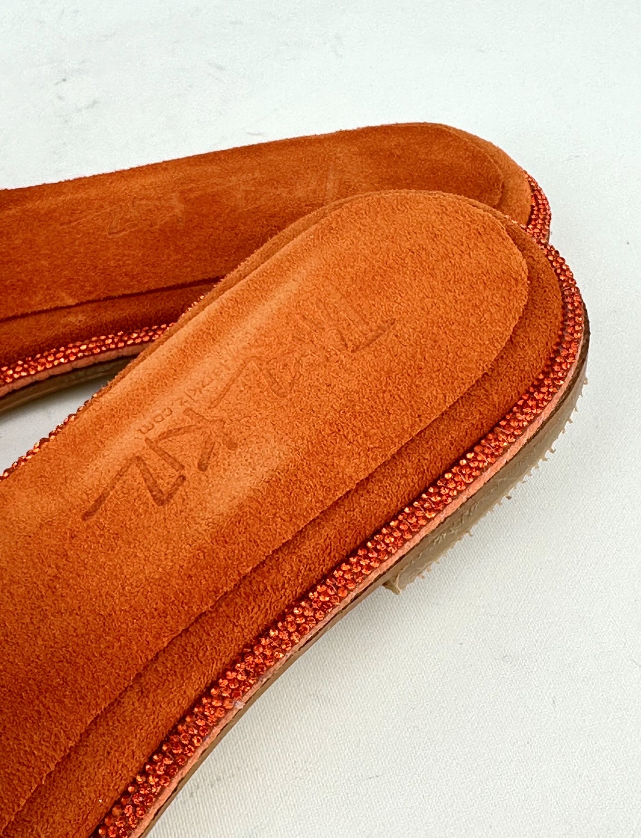 BORA TURUNCU ORJİNAL SÜET IŞILTILI TERLİK