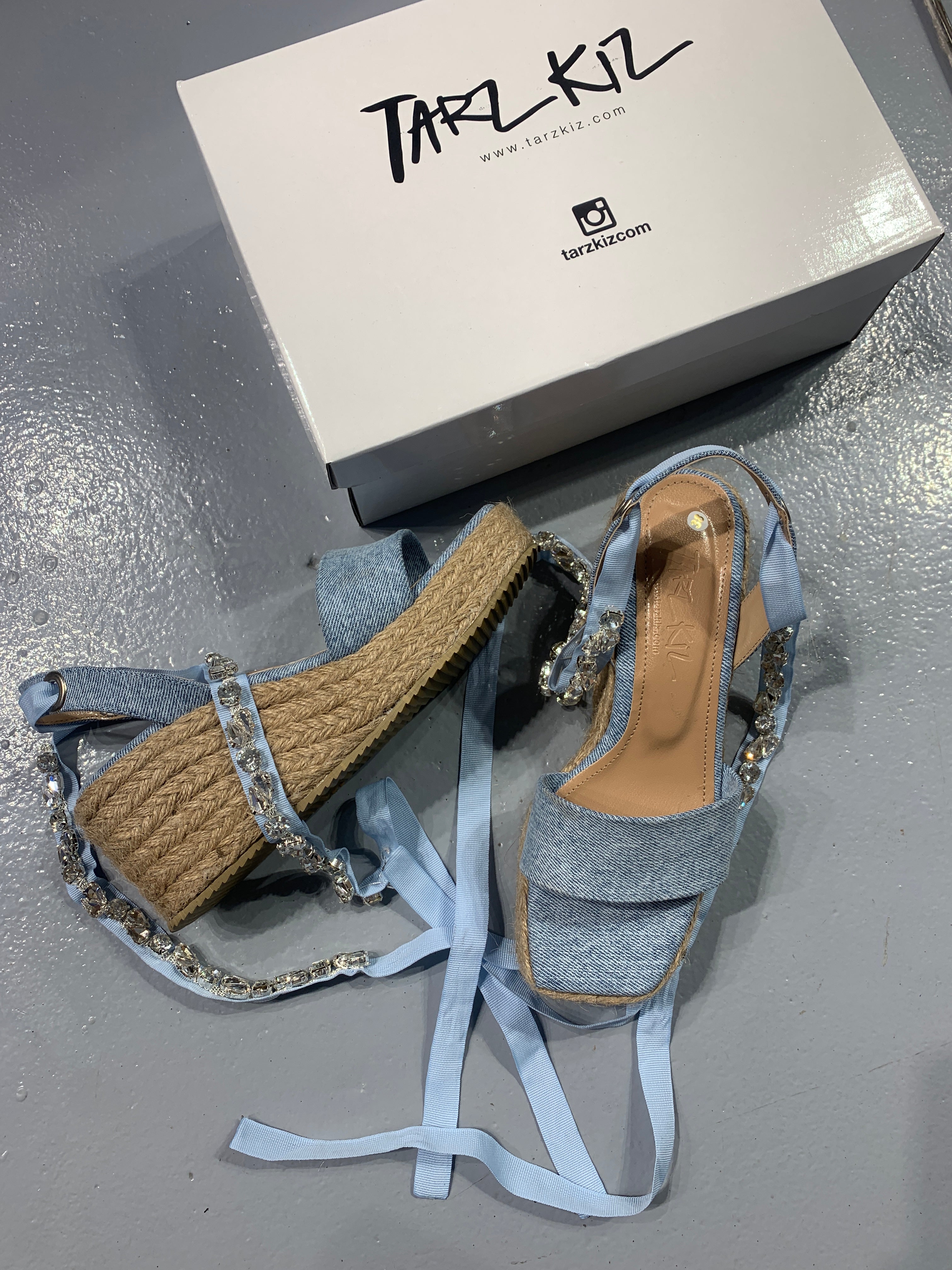 CASA DENIM SANDALET