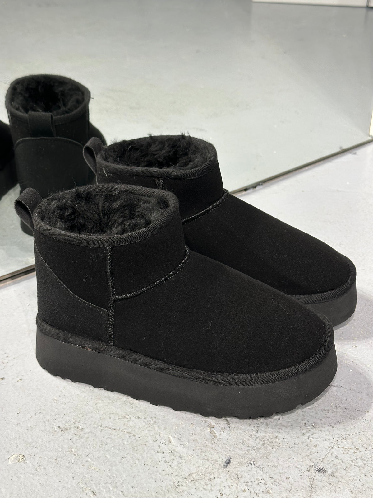UGO Süet Süet İçi Kürklü Bootie
