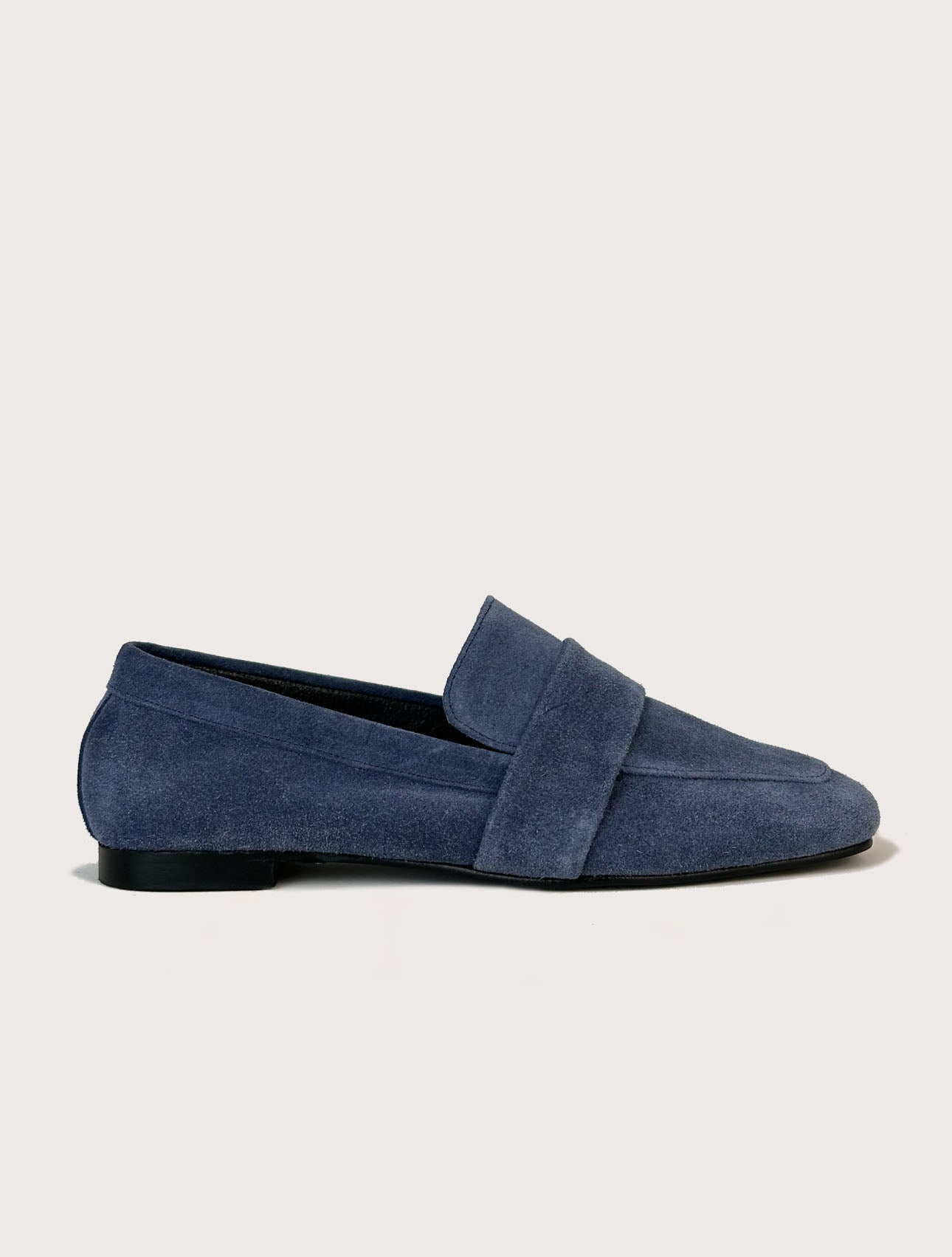 VERA MAVI HAKİKİ SÜET LOAFER
