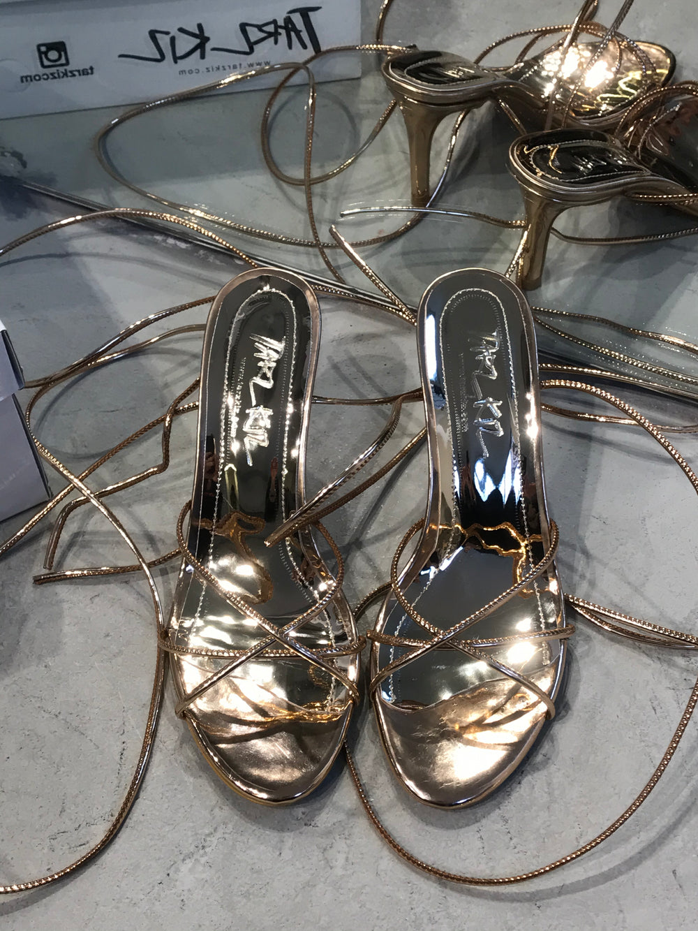 MARIAH BRONZ BANTLI SANDALET