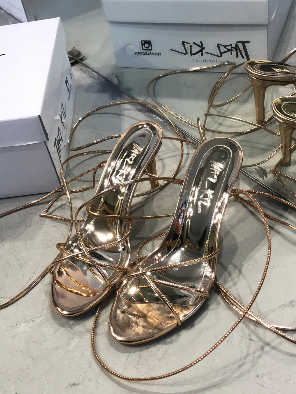 MARIAH BRONZ BANTLI SANDALET