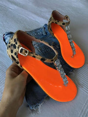 IBIZA NEON SWAROVSKI TAŞLI SANDALET