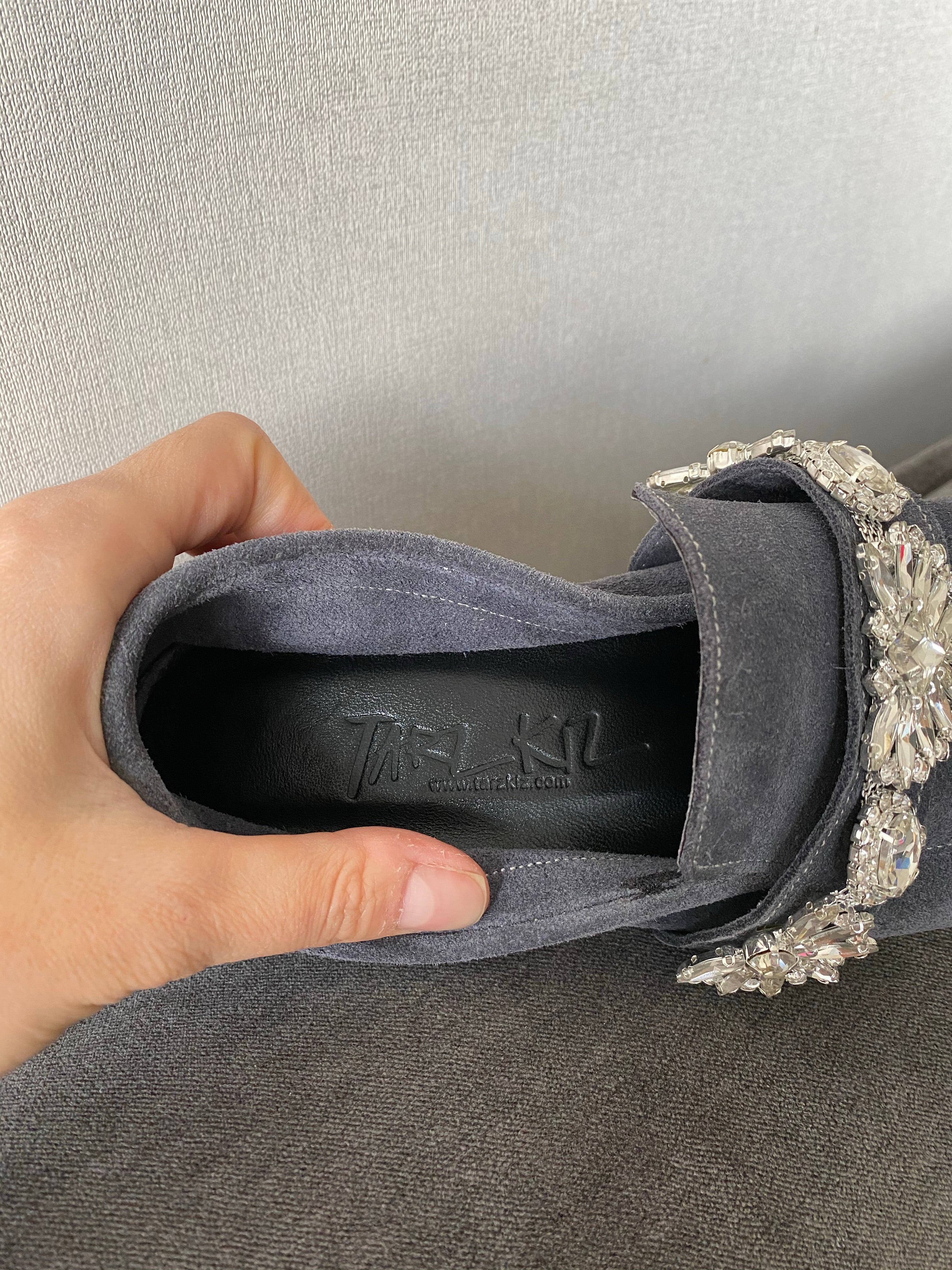 TAI MAVI HAKİKİ SÜET LOAFER