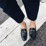 OLIVE SİYAH TOKALI LOAFER