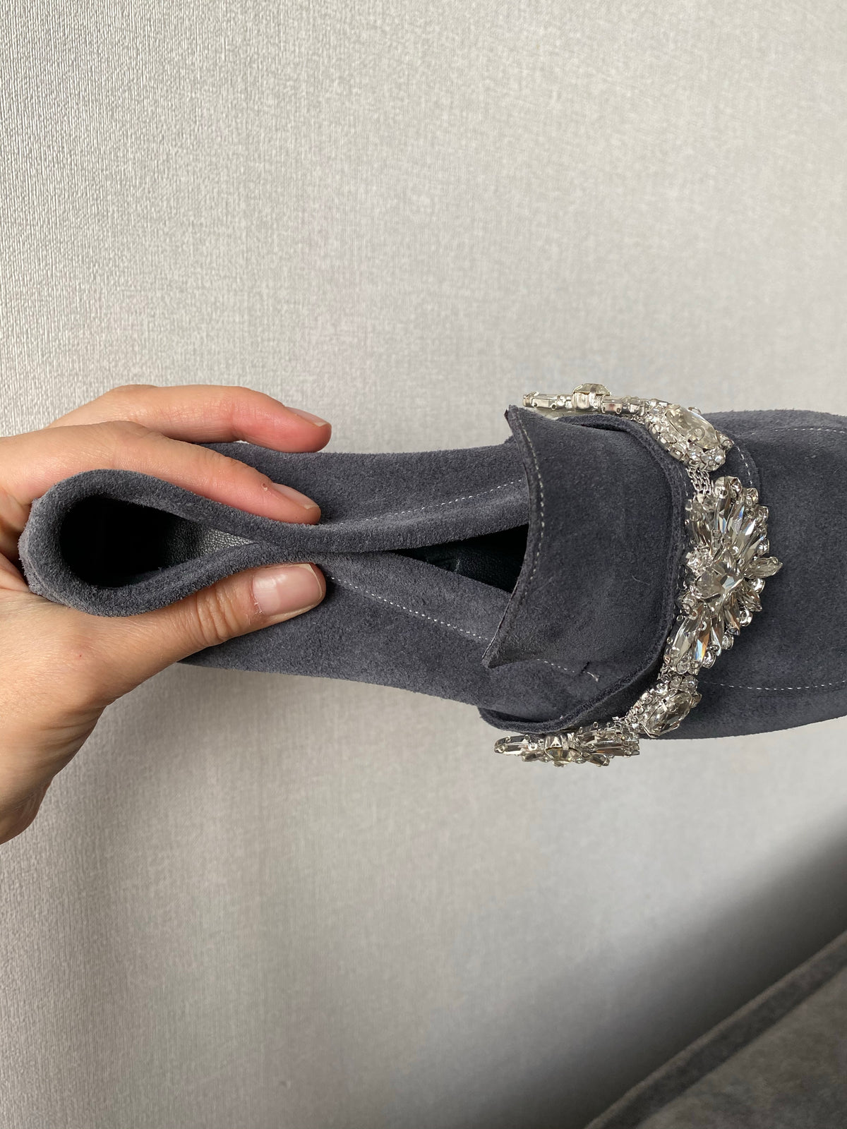 TAI MAVI HAKİKİ SÜET LOAFER
