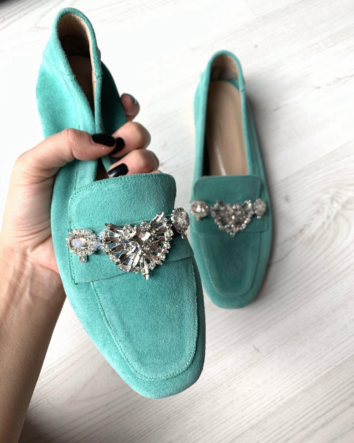 MEDUSA MINT TAŞLI LOAFER
