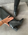 MIRANDA XL KESİM SİYAH ÇİZME