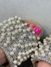 PEARL İNCİ TAŞLI HASIR DOLGU TOPUK TERLİK