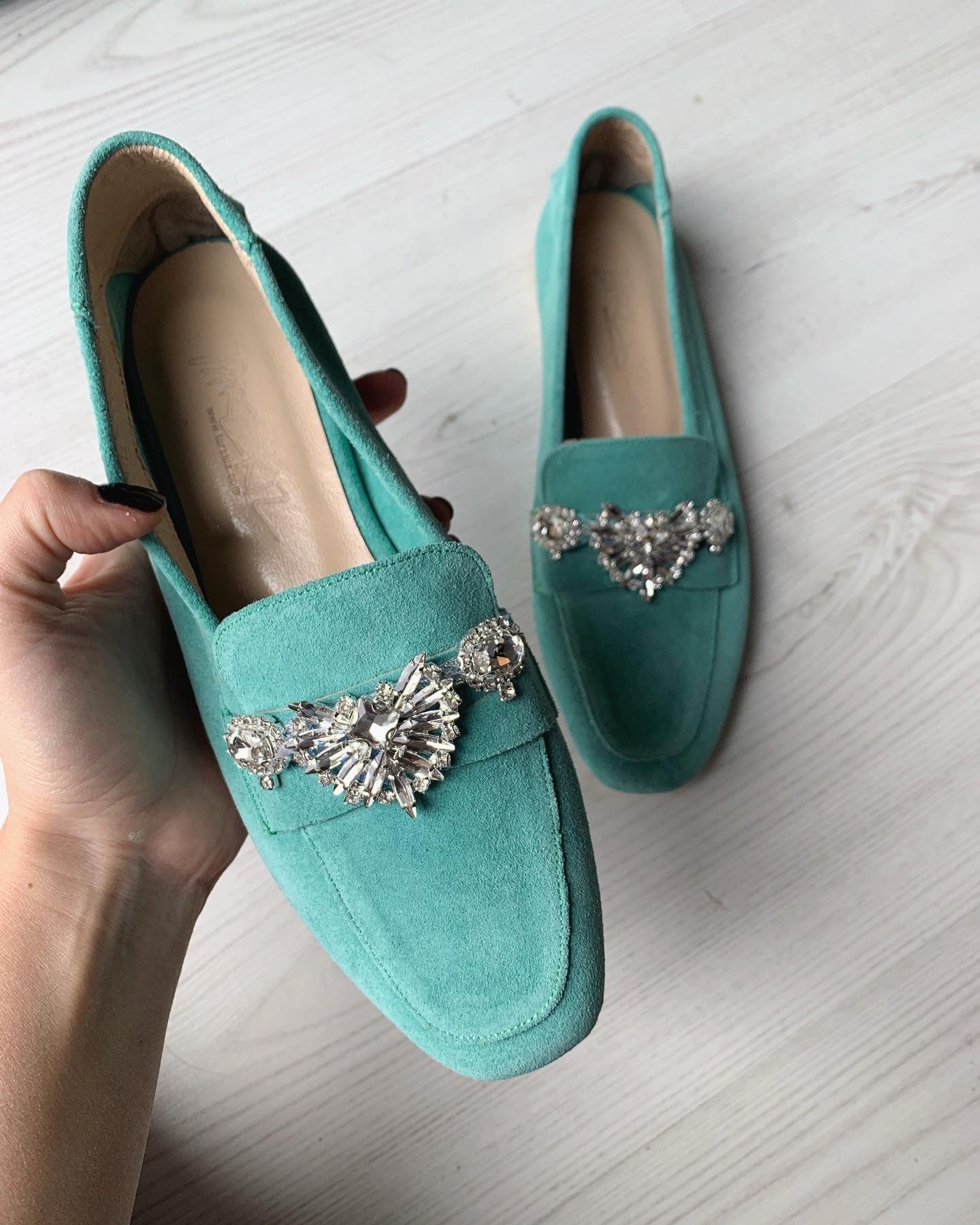 MEDUSA MINT TAŞLI LOAFER